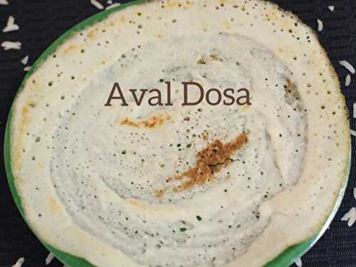 Instant Aval Dosa Recipe