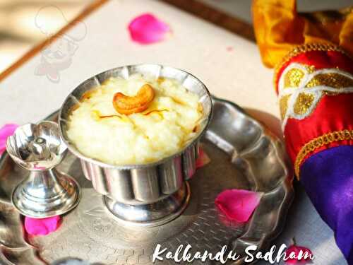 Kalkandu Sadam Recipe / Quick And Easy Way To make Kalkandu Bath