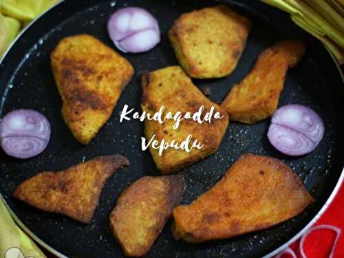 Kandagadda Vepudu Recipe / Suran Fry Recipe