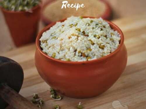 Sprouted Moong Dal Barnyard Millet Recipe