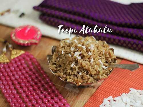 Teepi Atukulu / Sweet Poha Recipe