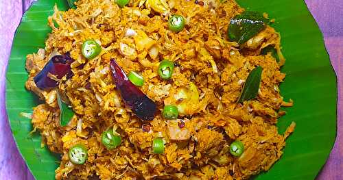 IDICHAKKA THORAN / TENDER JACKFRUIT STIR-FRY WITH COCONUT