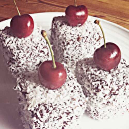 Cherry Lamingtons