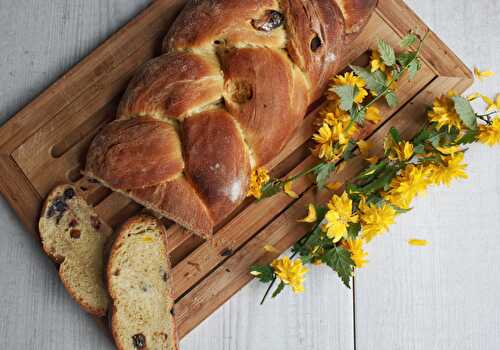 Cornish saffron plaited loaf