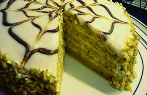Esterházy torte – nut dacquoise layer cake