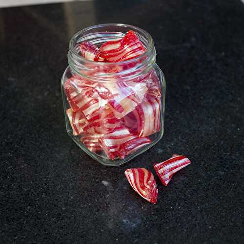 Orange berlingot sweets