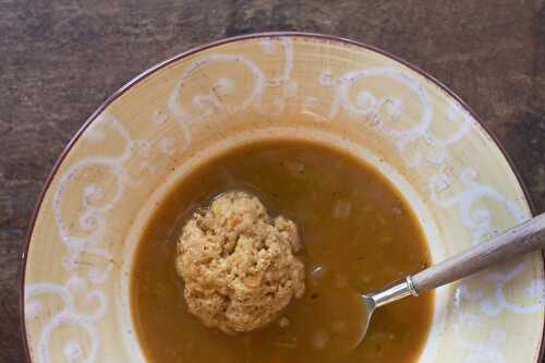 Onion-Barley Matzoh Ball Soup Recipe