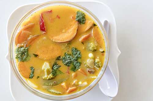 Thai Chicken and Vegetable Soup With Coconut Milk