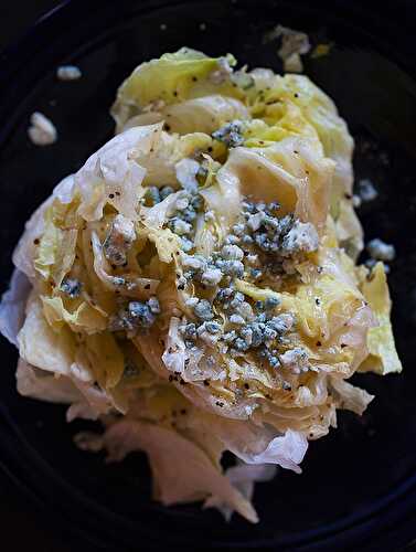 Iceberg Wedge Salad with Bleu Cheese Vinaigrette