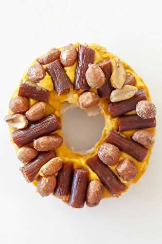 Snack of the Day: Nacho Cheese, Slim Jims and Beer Nuts on a Bagel.