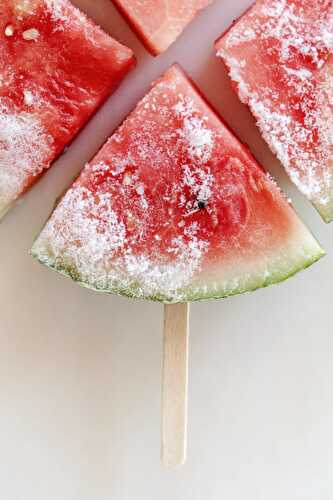 Frozen Watermelon Wedges: The All Natural Ice Pops