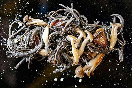 Creepy Spaghetti Carbonara with Fungi (Mushrooms)