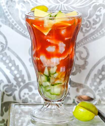 Coctel De Camaron: Sonoran Style Mexican Style Shrimp Cocktail