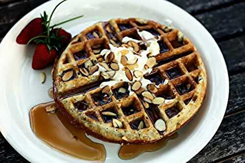 Almond Poppyseed Waffles