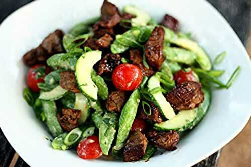 Asian Sugar Snap Pea and Steak Salad