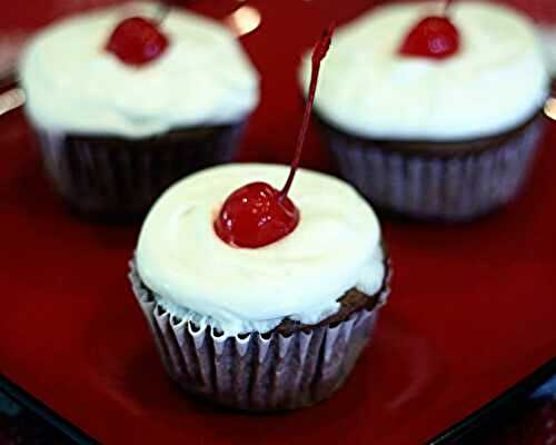 Black Forest Cupcakes: Under 200 Calories!