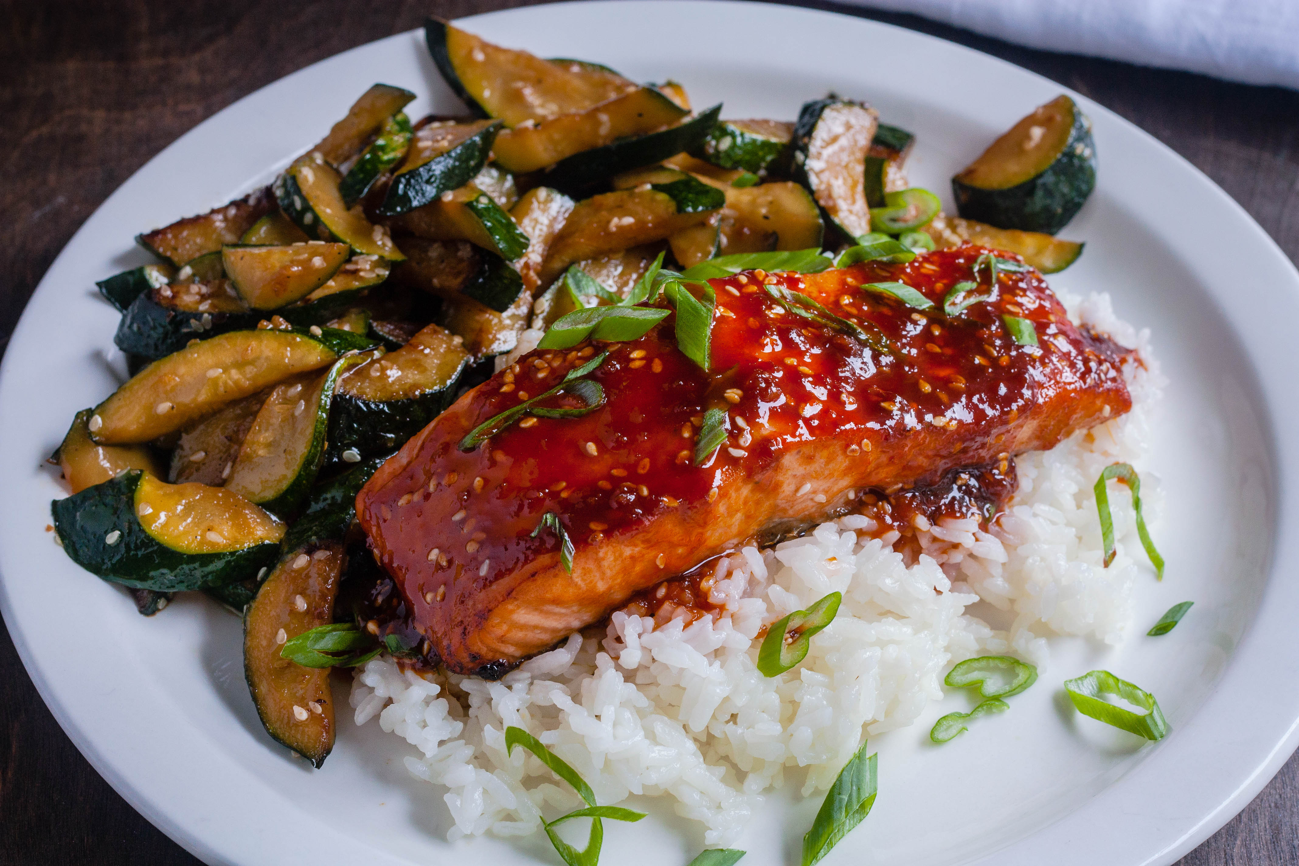 Citrus and Honey Glazed Salmon Teriyaki
