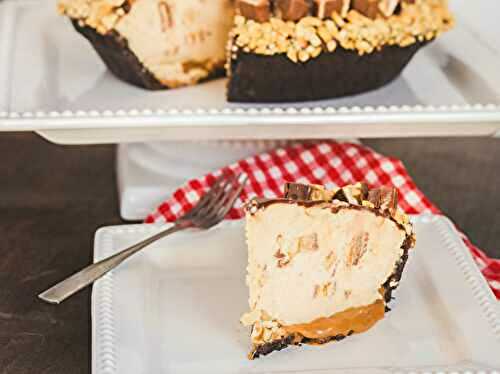 Mile High Snickers Pie