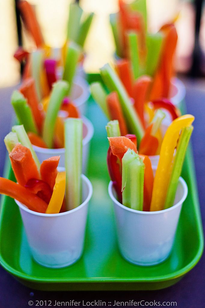 Mini Veggie Dip Cups