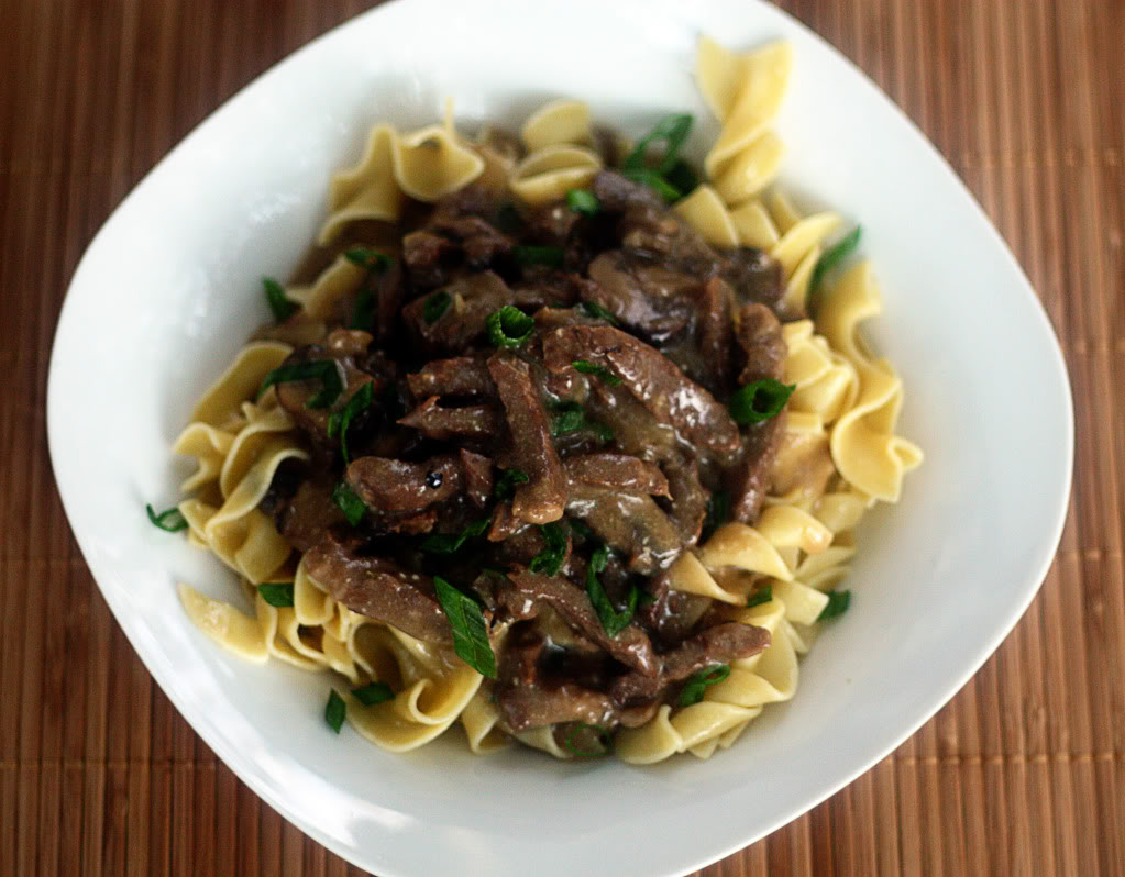 Slow Cooker Beef Stroganoff