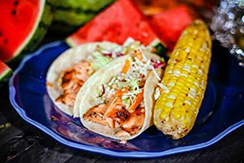 Sweet and Spicy Salmon Fish Tacos