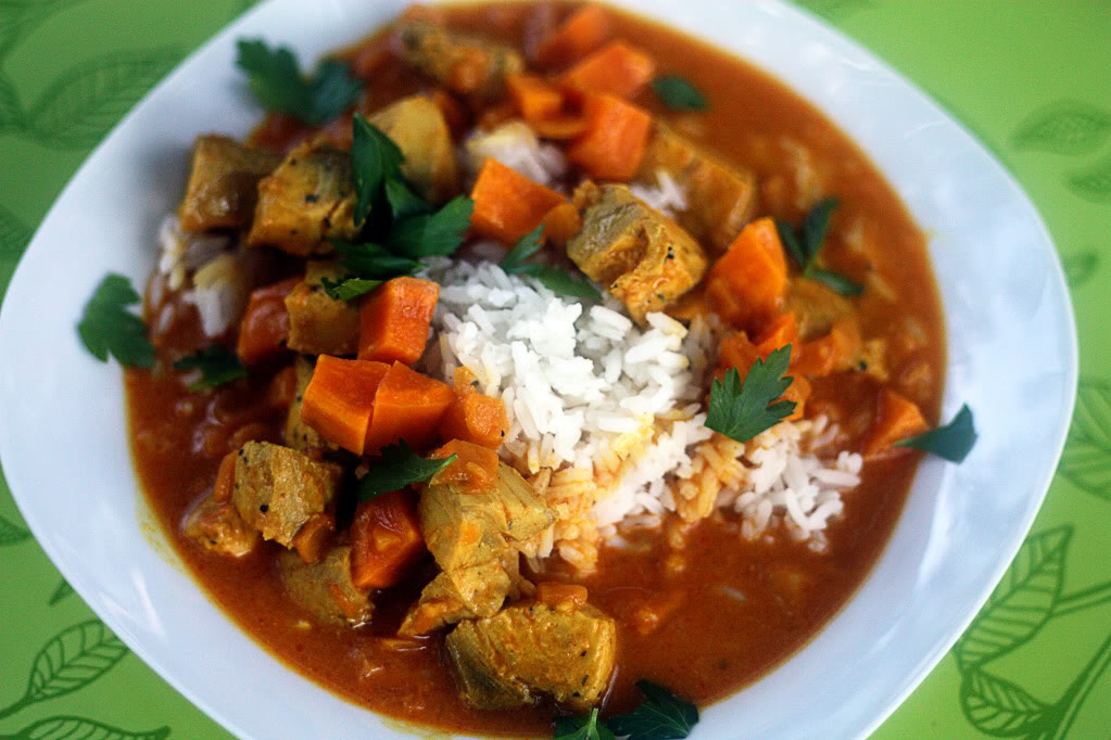 Thai Curry with Fish and Sweet Potatoes