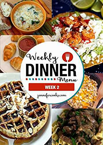 Weekly Dinner Menu: Week 2