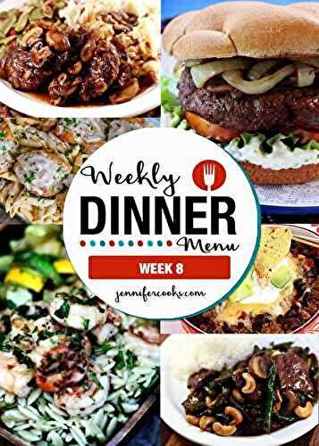 Weekly Dinner Menu: Week 8