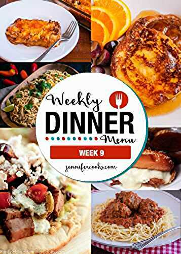 Weekly Dinner Menu: Week 9