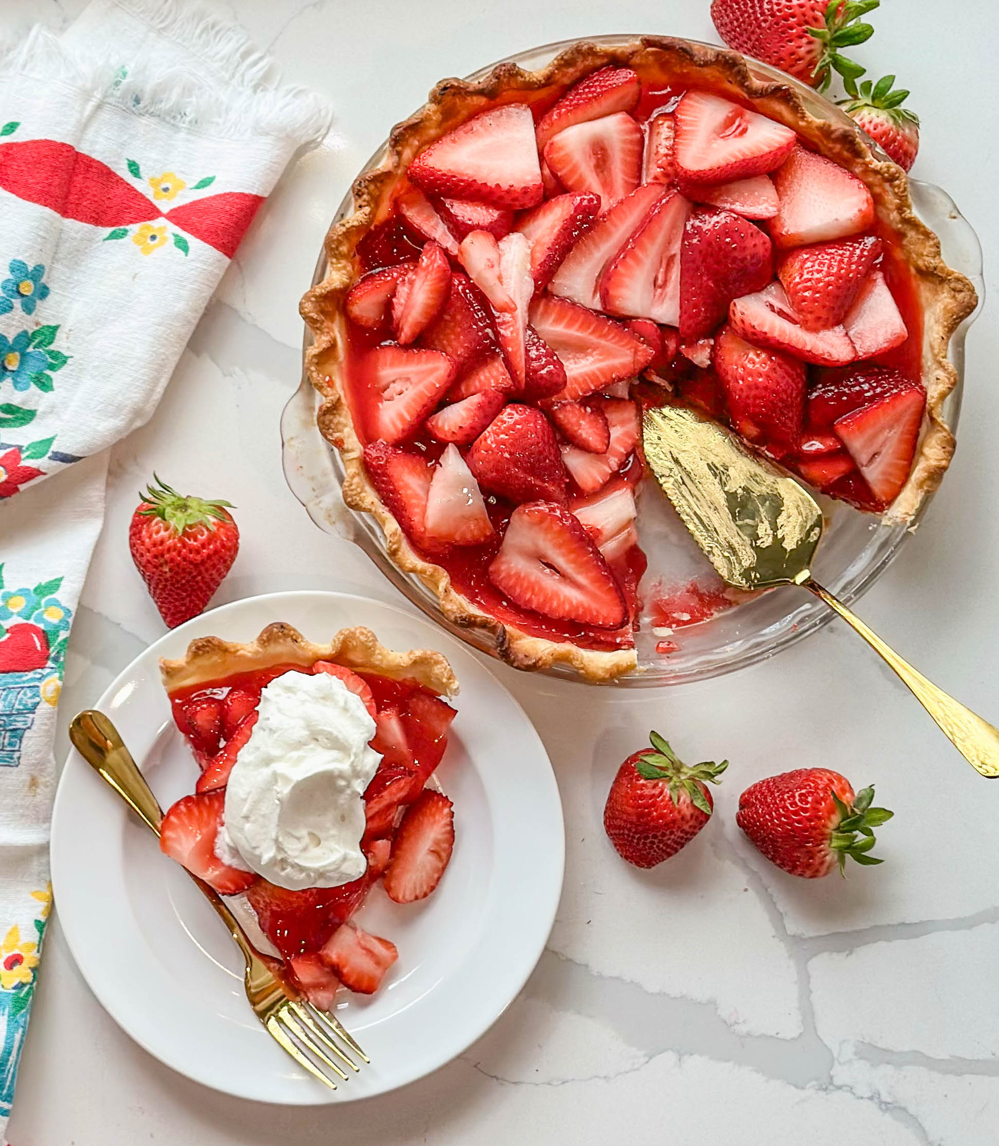 Easy Fresh Strawberry Pie with Jell-O