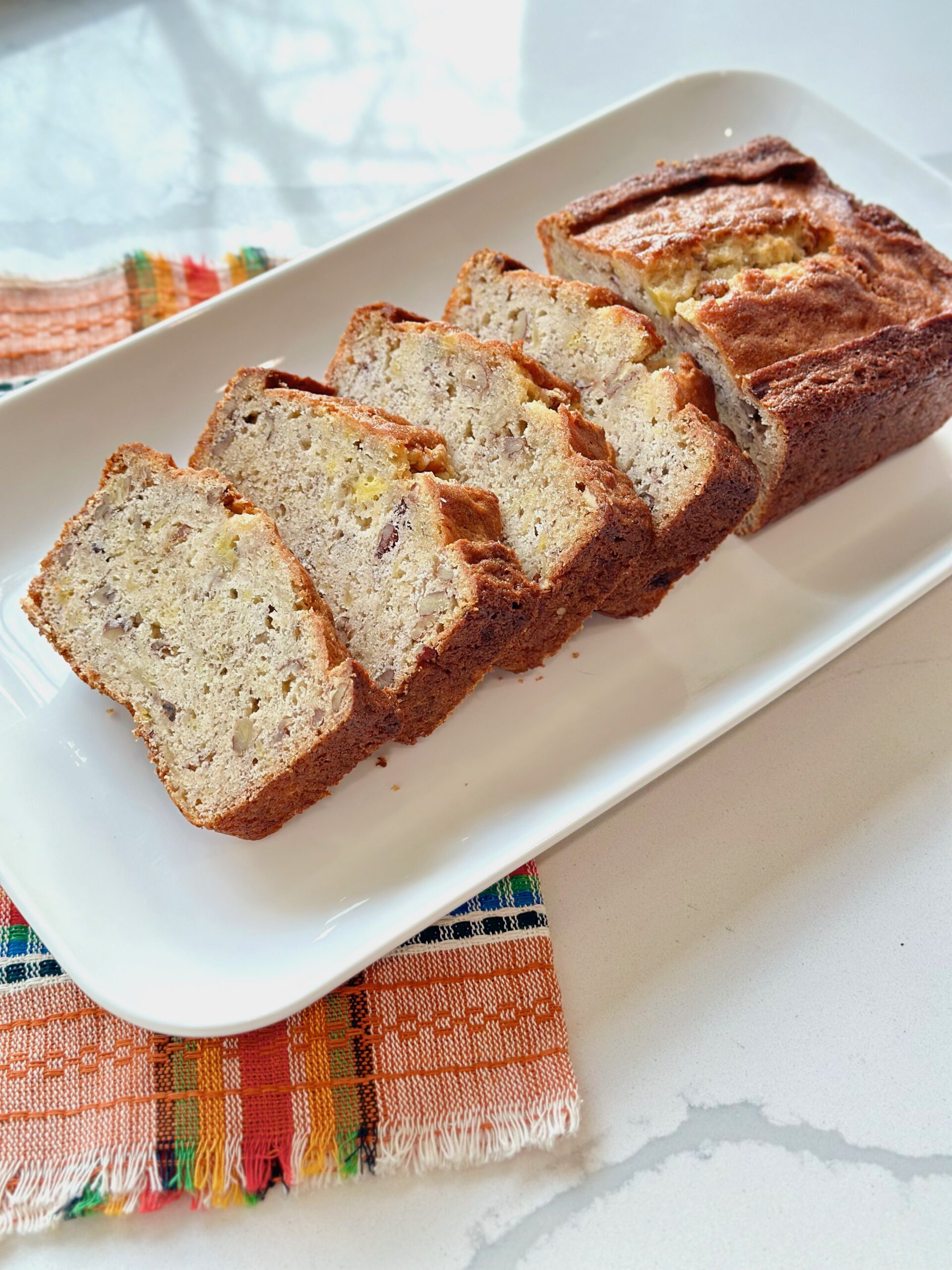 The Best Hawaiian Banana Nut Bread with Pineapple