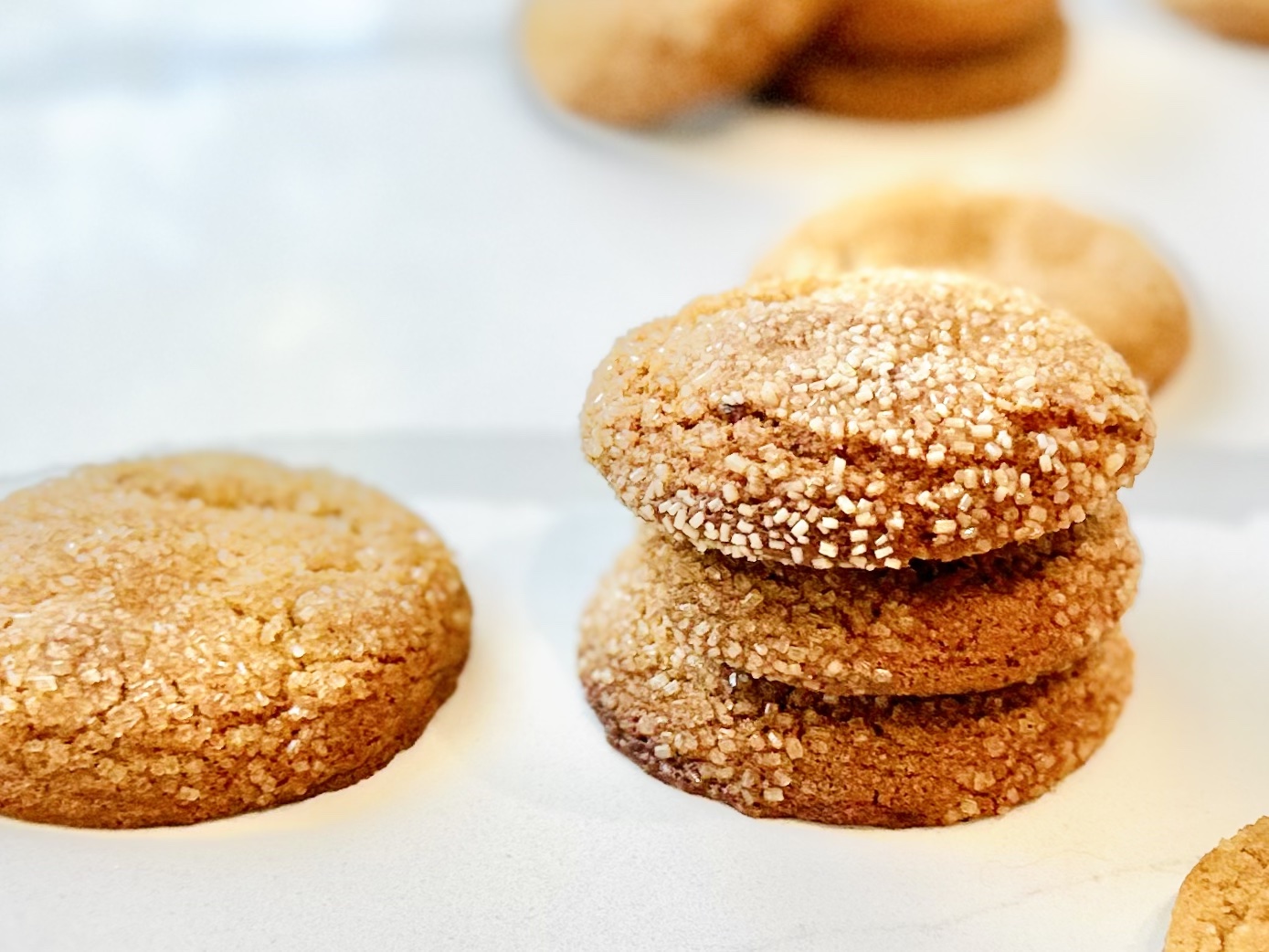 Soft and Chewy Ginger Molasses Cookies