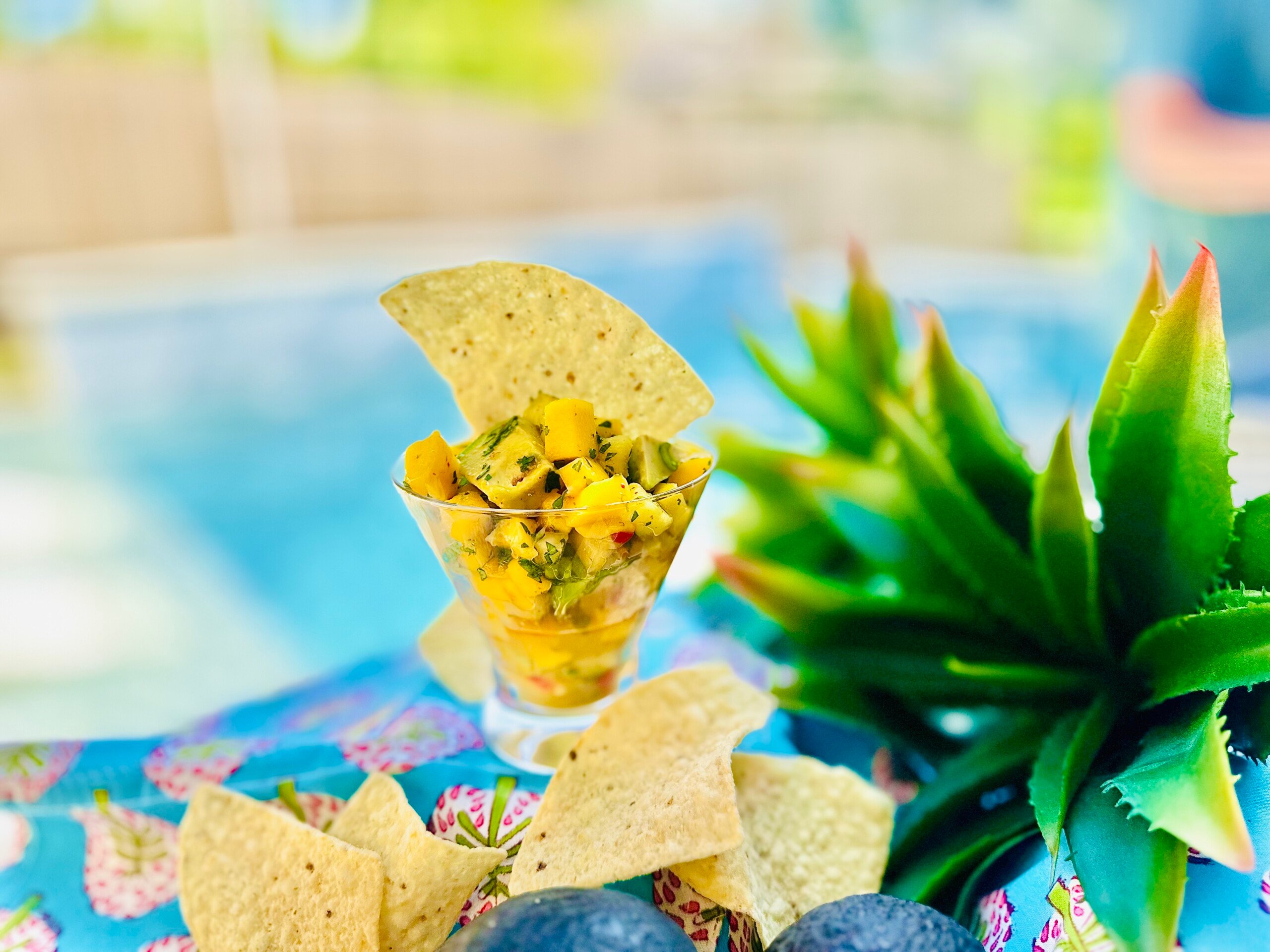 Mango Pineapple Salsa with Avocado