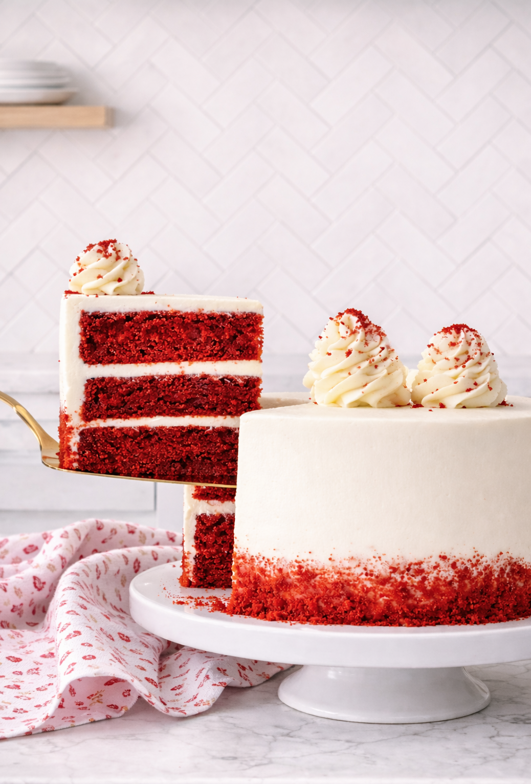 Red Velvet Cake with Cream Cheese Frosting
