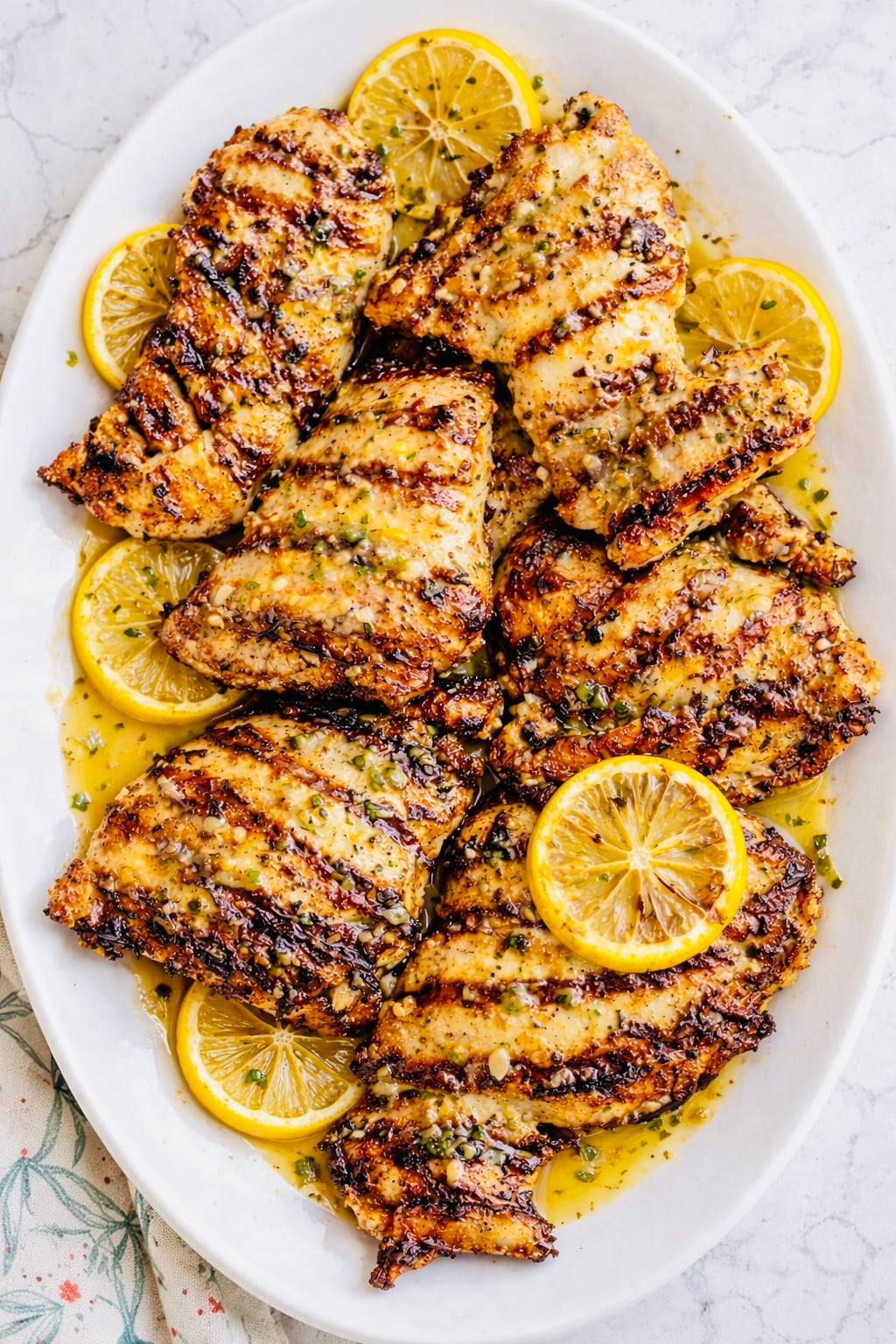 Grilled Lemon Garlic Chicken