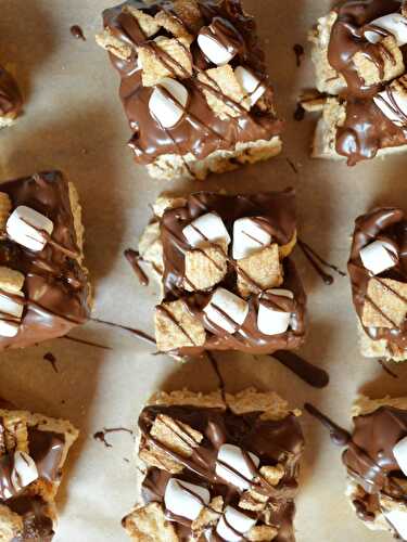 Protein Packed Cinnamon Toast Crunch Smores Bars