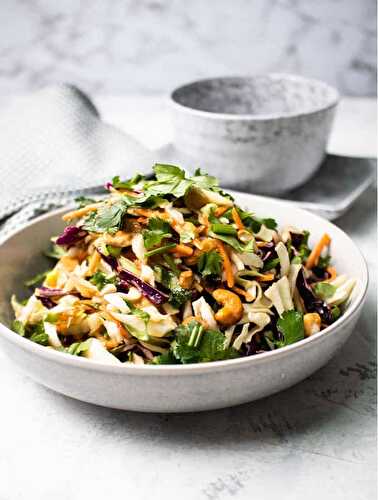The Best Asian Slaw with Cashews