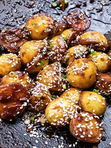Sticky Maple-Glazed Potatoes