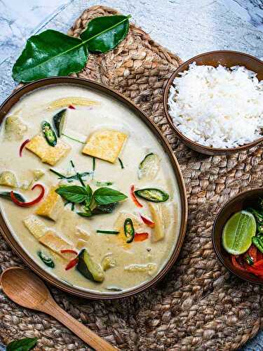 The Best Mild Thai Green Curry( Vegan)