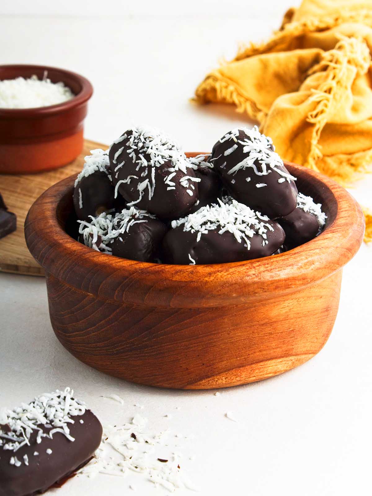 Dark Chocolate Covered Dates with Almond Butter