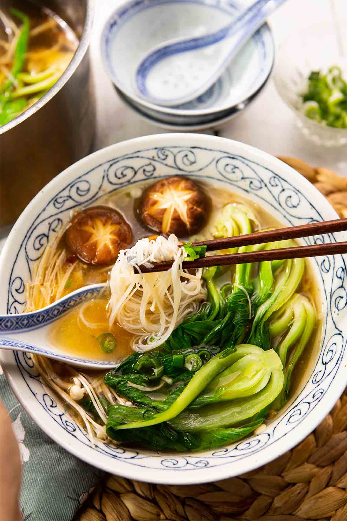 Bok Choy Soup Recipe (Vegan/Vegetarian)