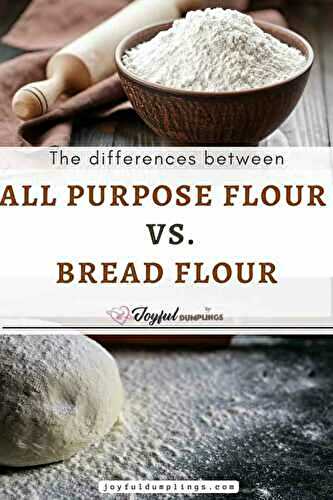 Bread Flour vs. All Purpose Flour