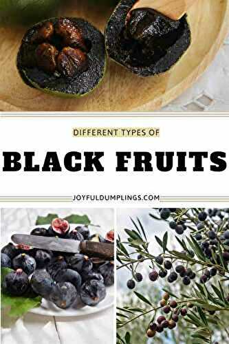 24 Amazing Black Fruits Around the Globe!
