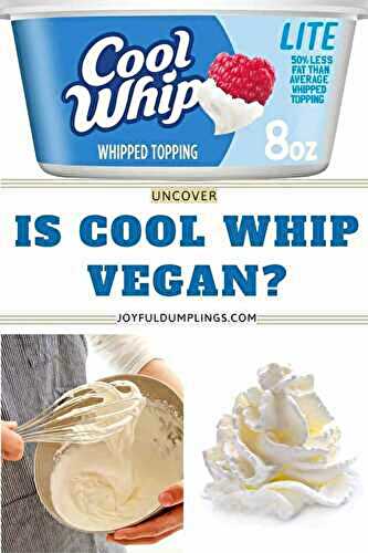 Is Cool Whip Dairy Free? 