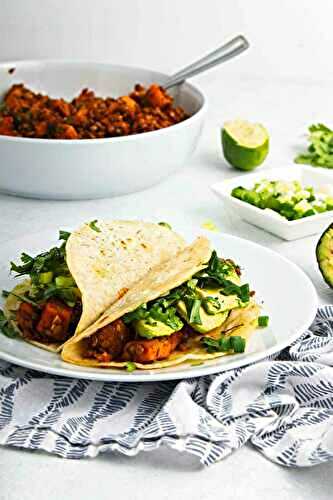 Lentil Tacos With Sweet Potatoes