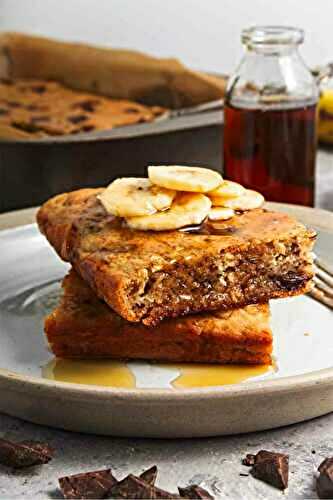 Baked Vegan Banana Pancakes