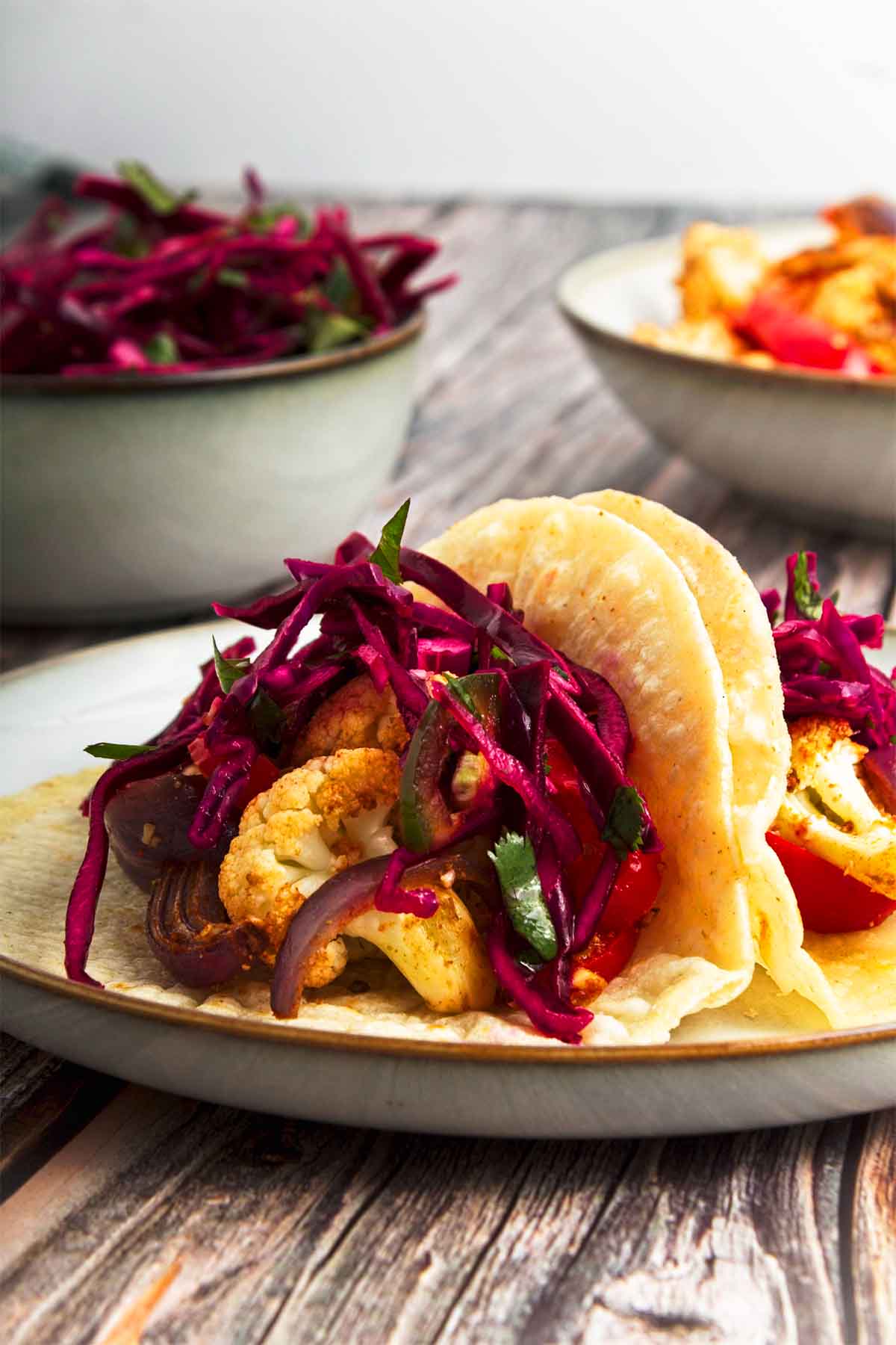 Irresistible Cauliflower Tacos with Cilantro Lime Slaw
