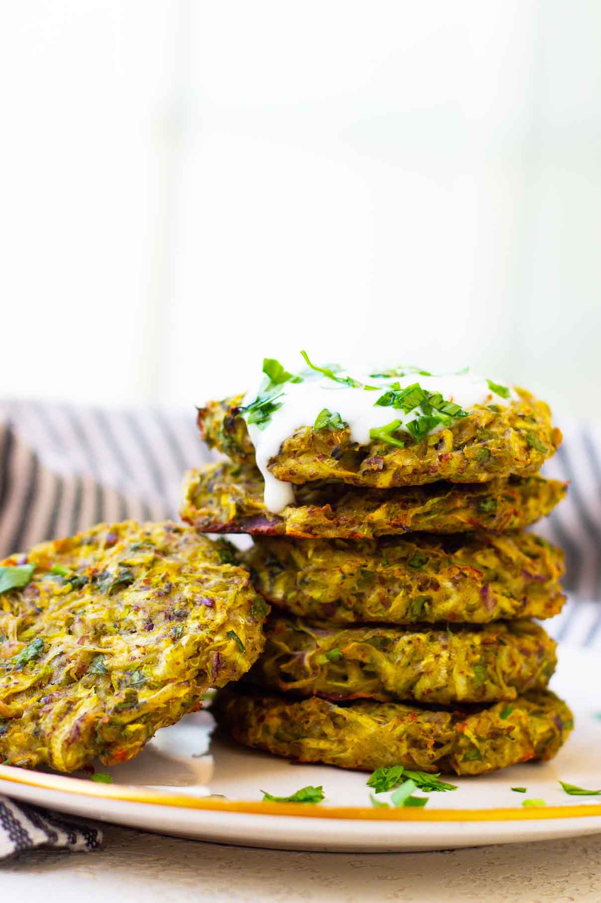 Vegan Courgette Fritters