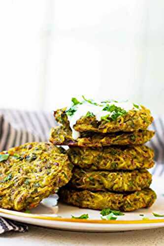 Vegan Courgette Fritters