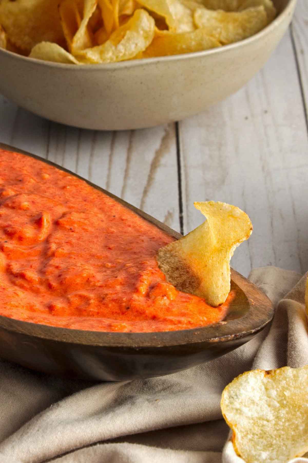 White Bean Roasted Red Pepper Dip